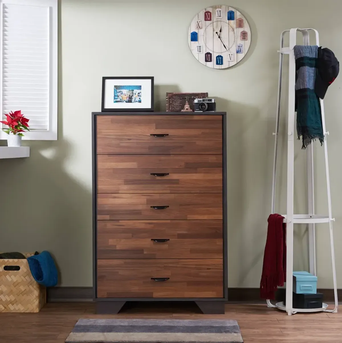 ACME Eloy Chest, Walnut & Espresso