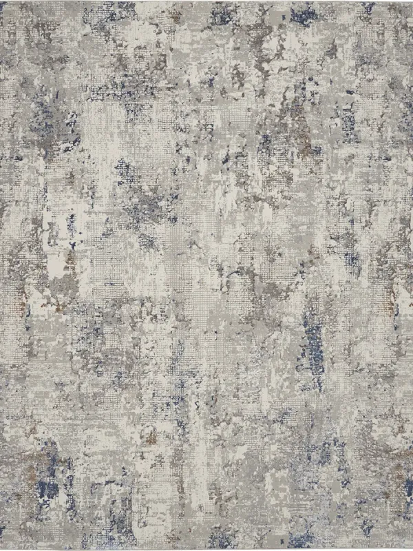 Royal Terrace KI42 White/Blue 7'10" x 9'10" Rug