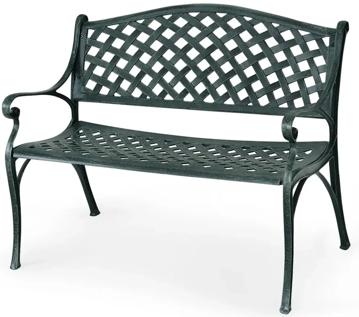 40 Inch Outdoor Aluminum Antique Garden Patio Bench