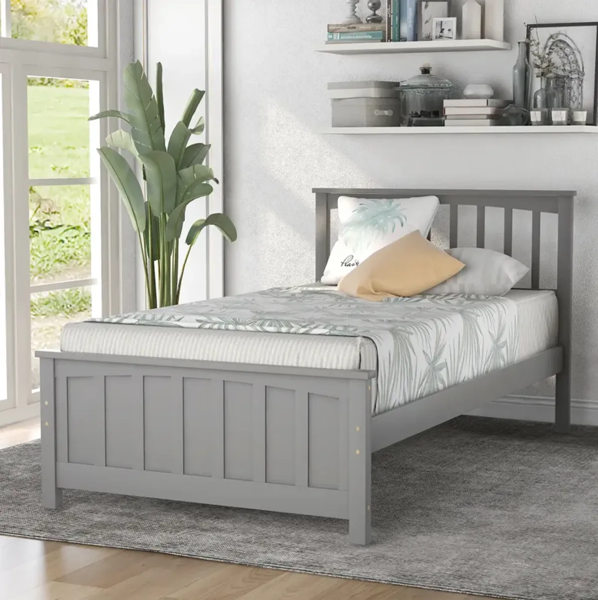 Merax Twin Size Platform Bed