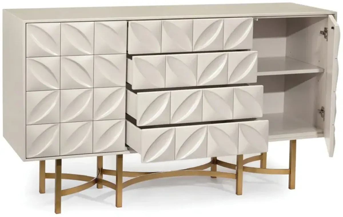 Ghost White Credenza