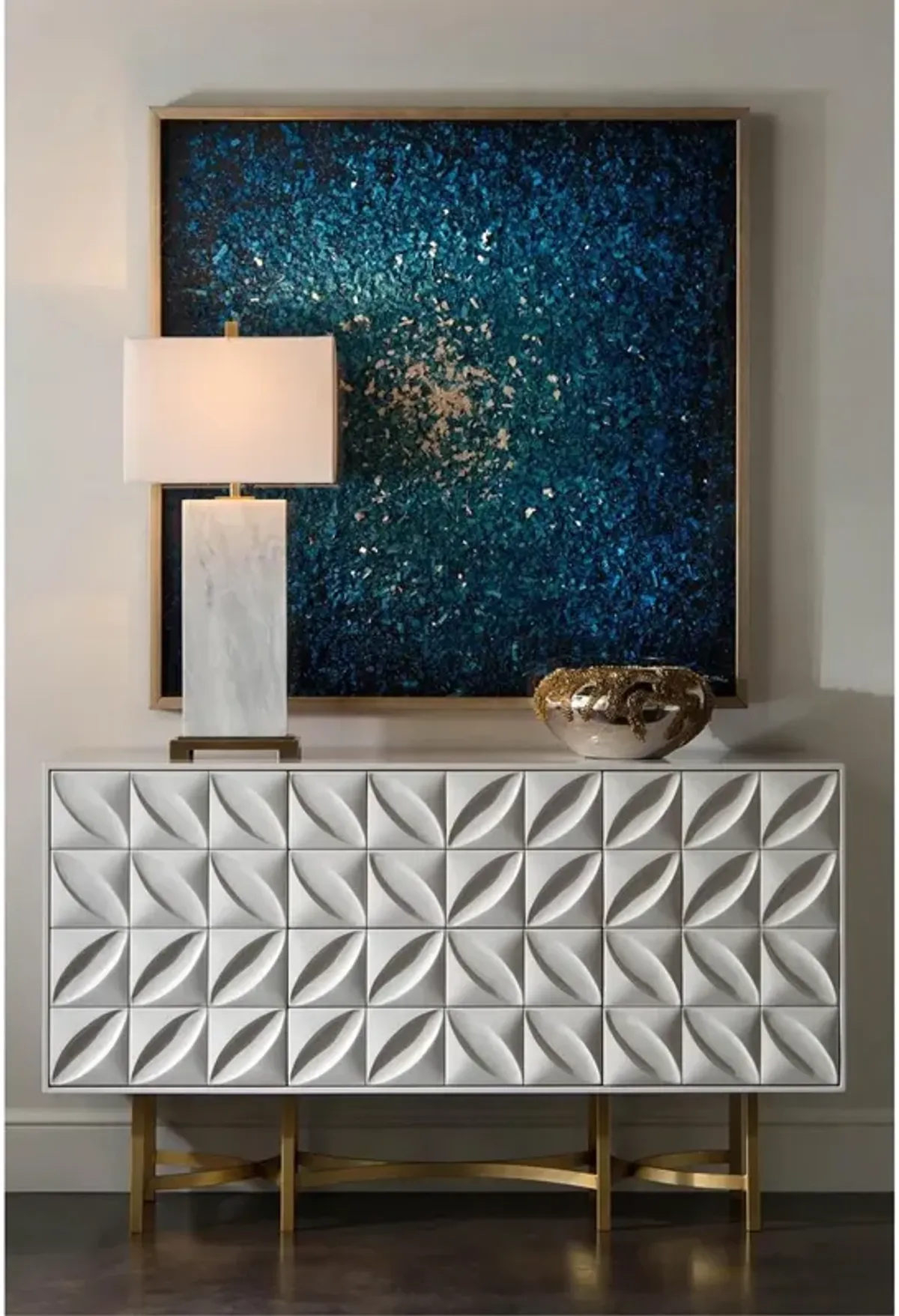 Ghost White Credenza