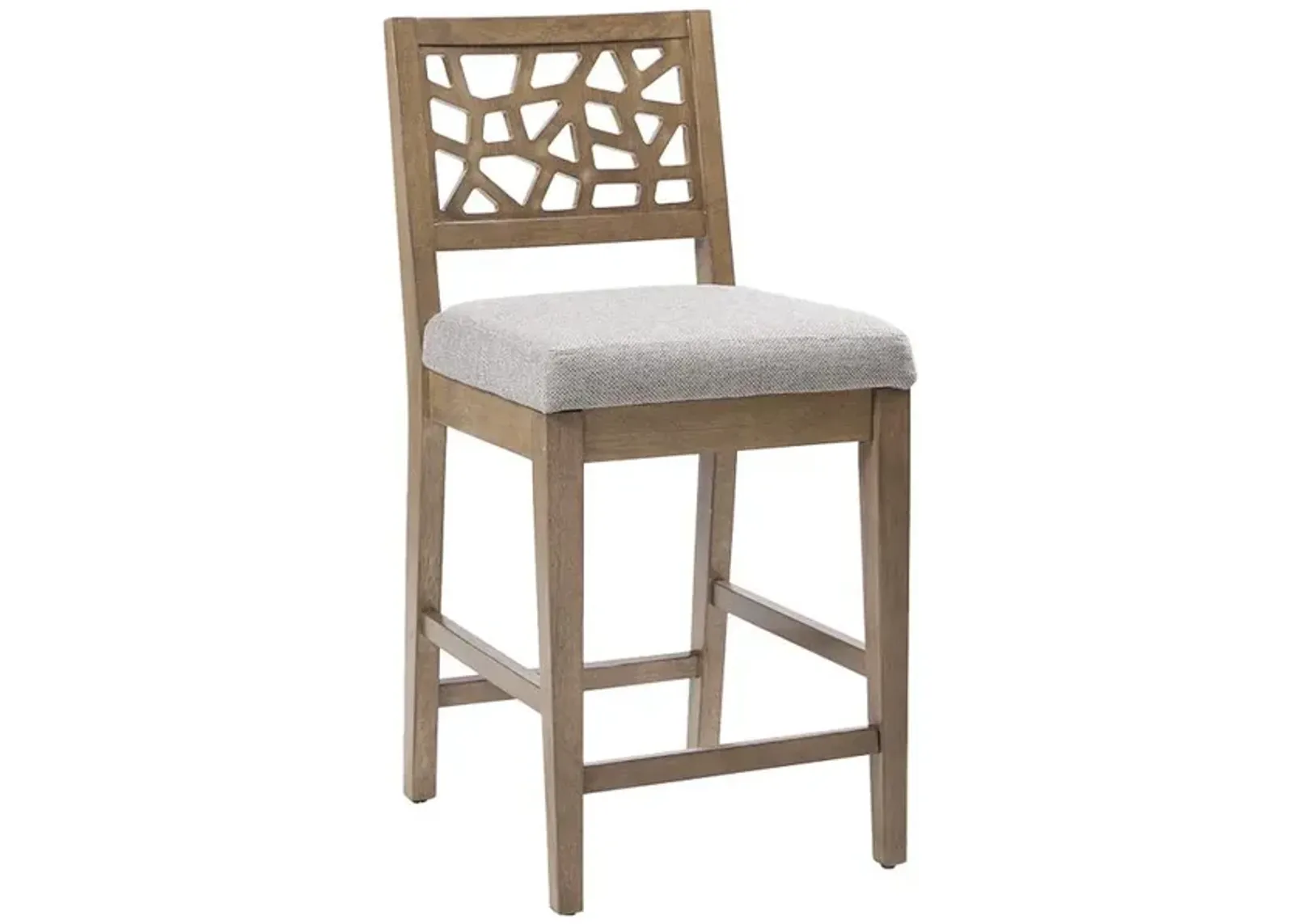 Belen Kox Stylish and Sturdy Bar Stool with Cracked Ice Patterns, Belen Kox