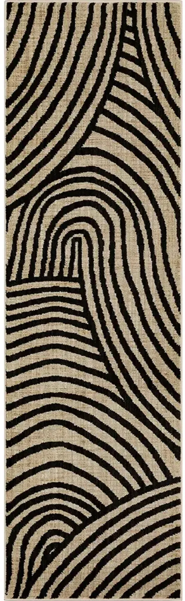 Bobby Berk by Karastan (Series 3) Remolino Onyx 2' 4" X 7' 10" Rug