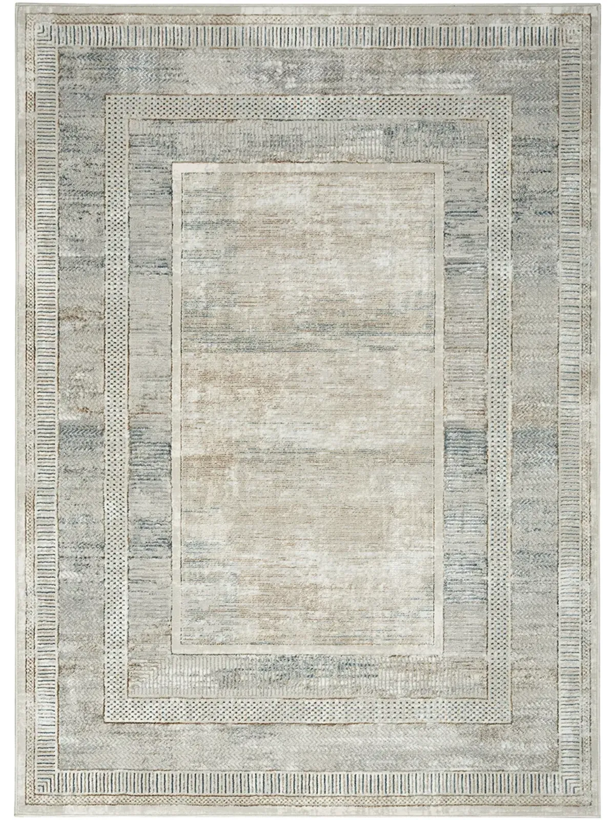 Glitz GLZ07 Ivory/Multicolor 5'3" x 7'3" Rug