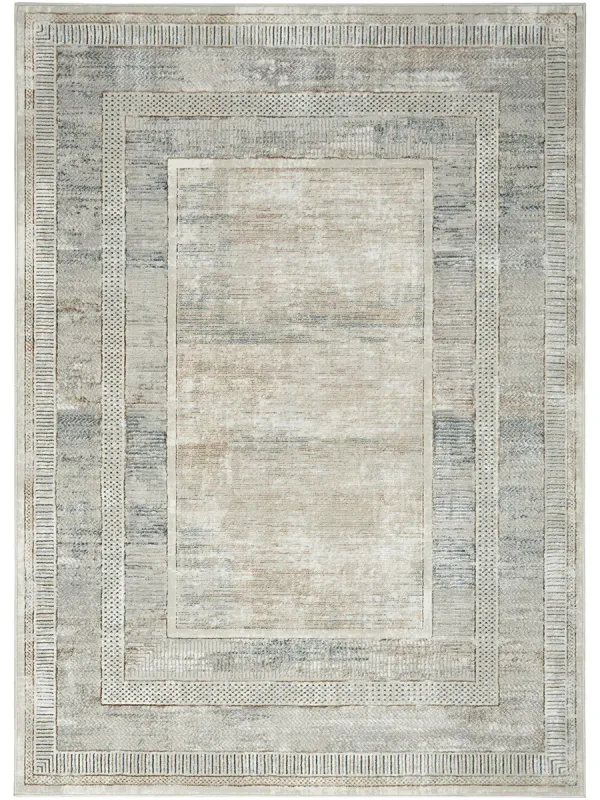 Glitz GLZ07 Ivory/Multicolor 5'3" x 7'3" Rug