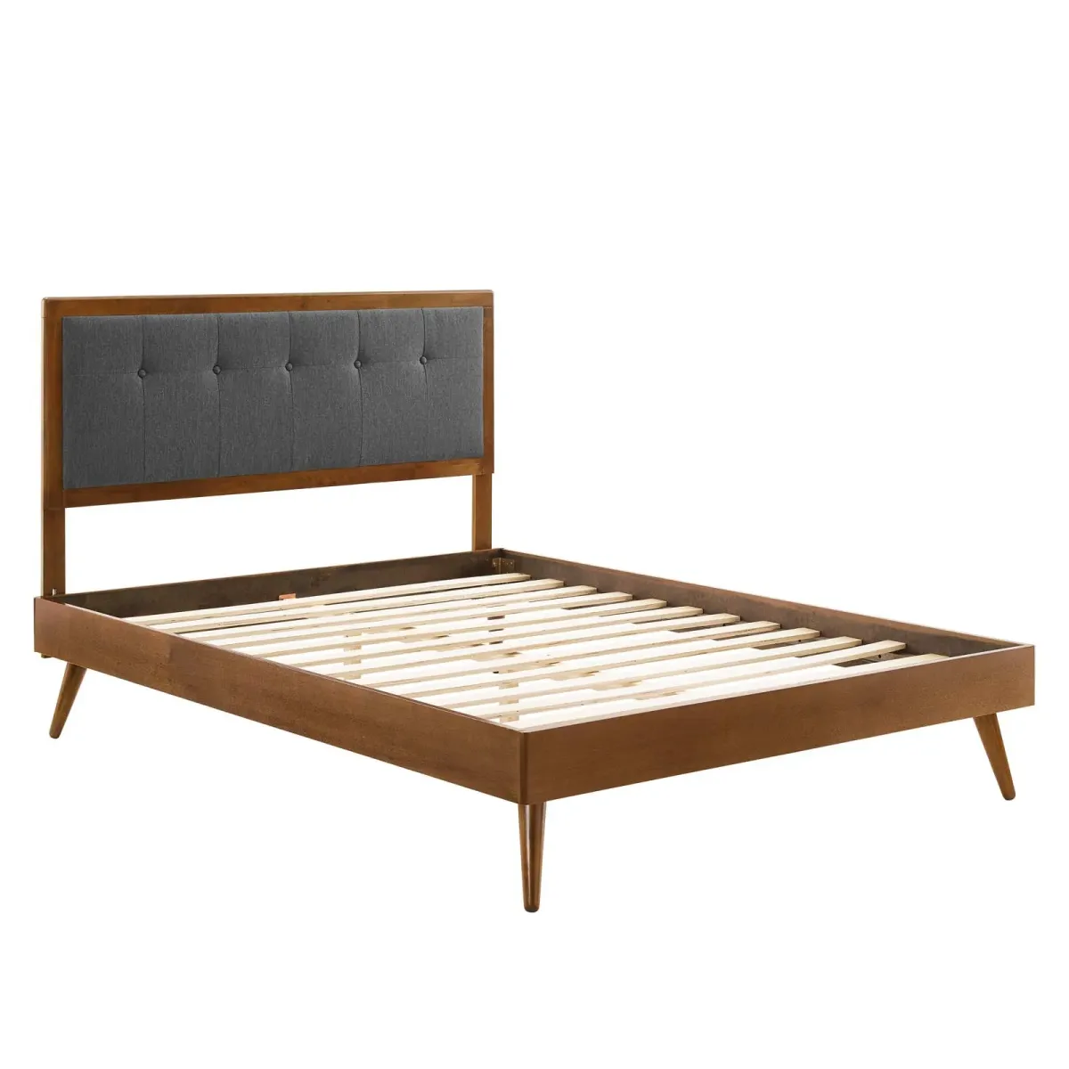 Modway - Willow King Wood Platform Bed with Splayed Legs