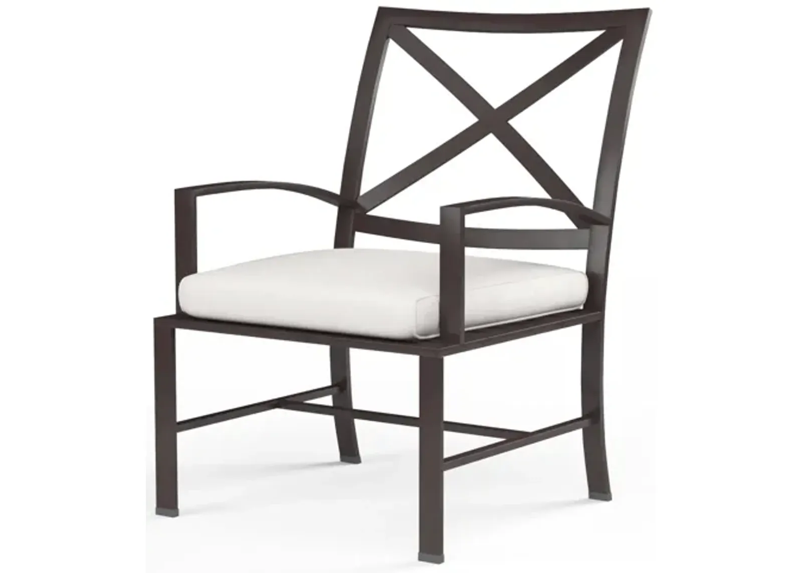 La Jolla Dining Chair in Canvas Flax w/ Self Welt