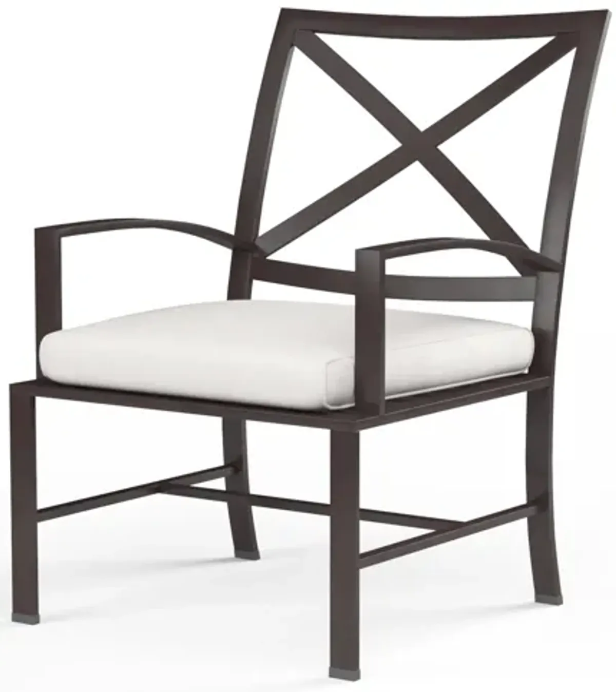 La Jolla Dining Chair in Canvas Flax w/ Self Welt