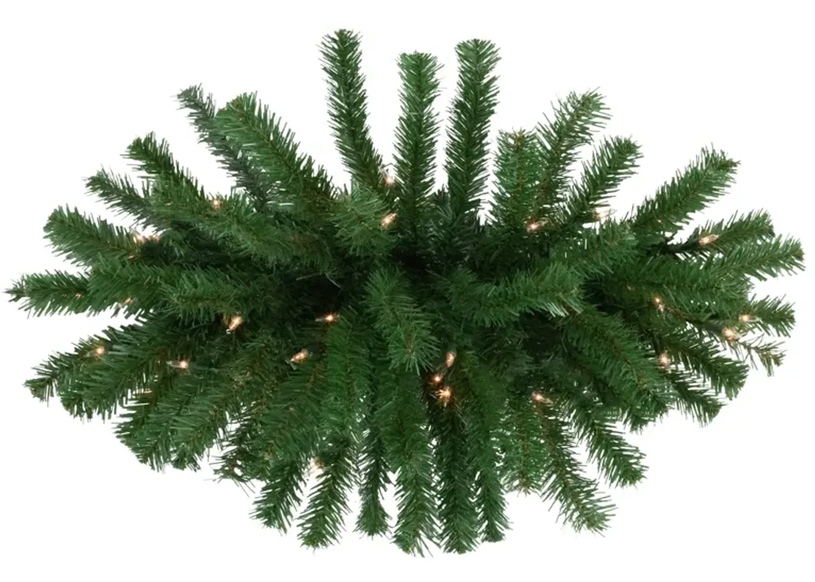 28" Pre-Lit Dorchester Pine Artificial Christmas Swag  Clear Lights