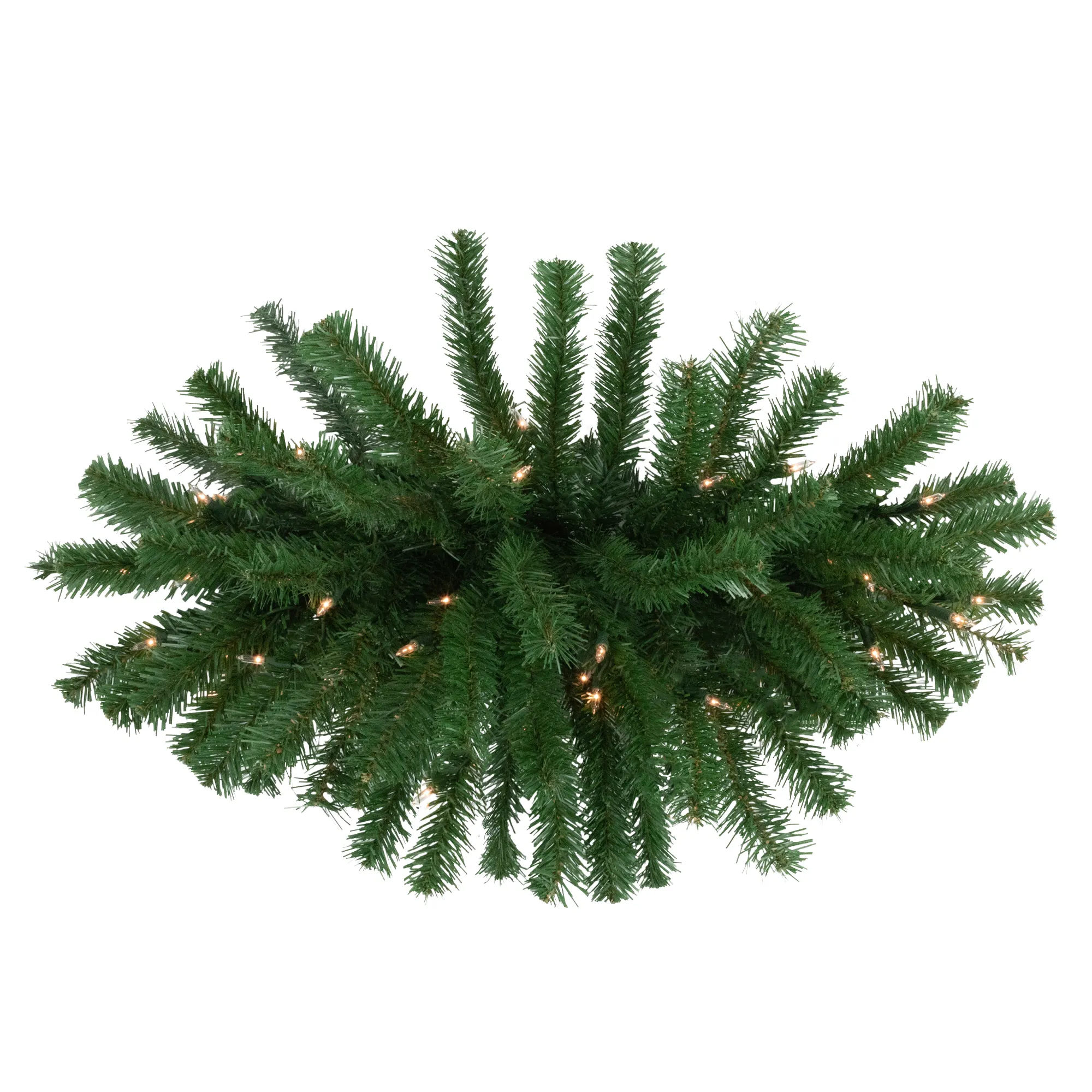 28" Pre-Lit Dorchester Pine Artificial Christmas Swag  Clear Lights