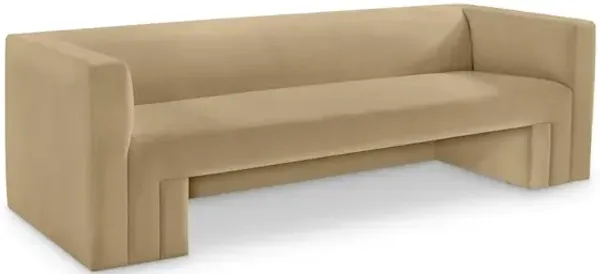 Meridian Furniture Henson Camel Velvet Sofa