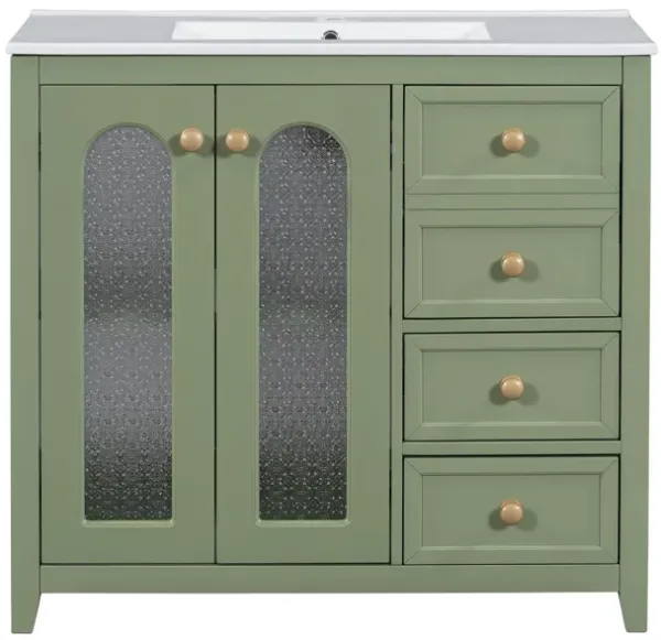 Merax Bathroom Vanity Cabinet with 2 Doors