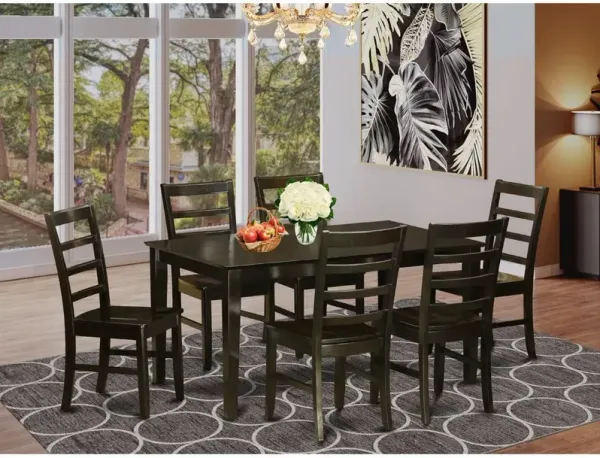 7 PC formal Dining room set-Table and 6 matching Dining Chairs