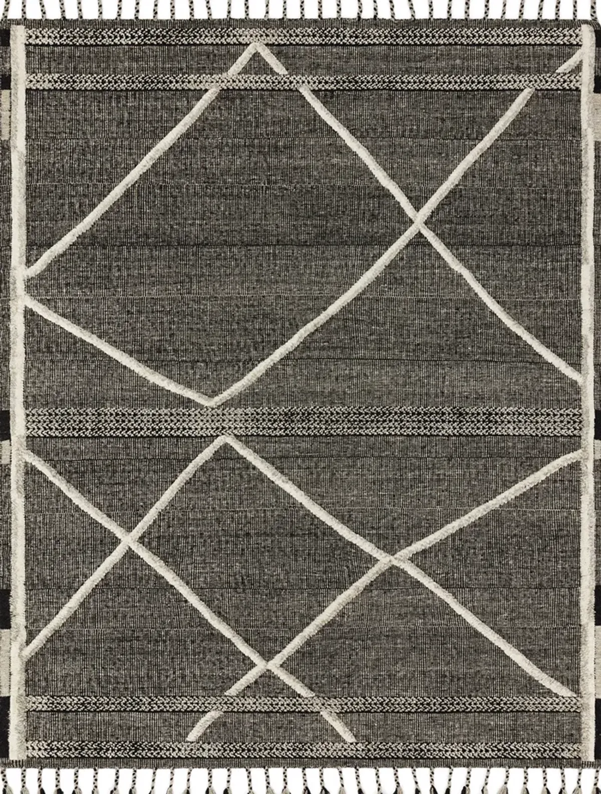 Iman IMA02 Beige/Charcoal 8'6" x 11'6" Rug