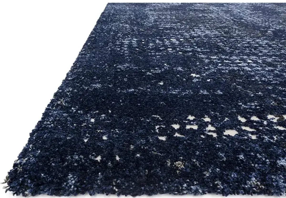 Viera VR08 Dark Blue/LBLue 3'10" x 5'7" Rug