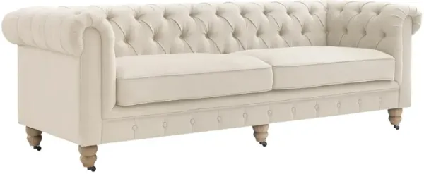 Rustic Manor Bayleigh Linen Chesterfield Sofa