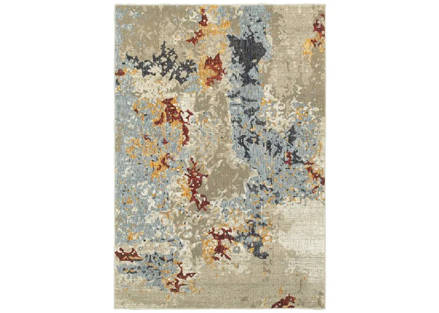 Evolution 3'3" x 5'2" Beige Rug