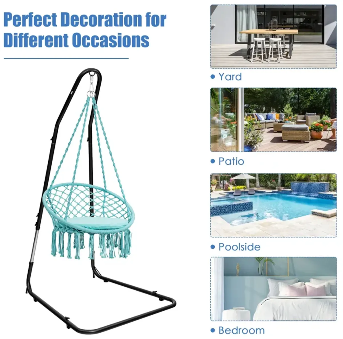 Adjustable Hammock Chair Stand Steel Frame