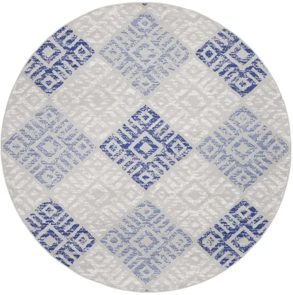 Whimsicle WHS18 Gray/Blue 8'4" x 11'6" Rug