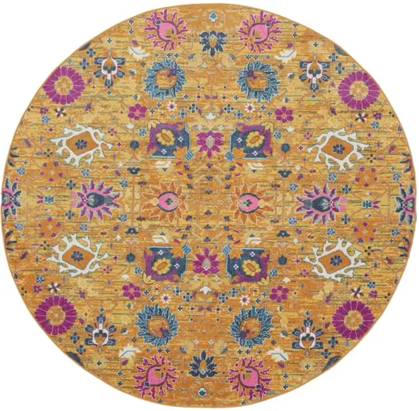 Passion PSN01 Sunburst 8' x Round Rug