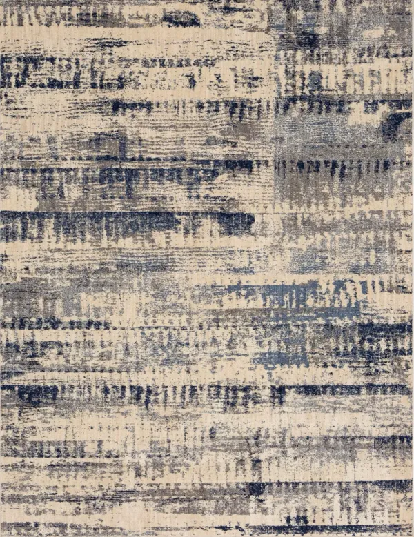 Vanguard by Drew & Jonathan Home Ephemeral Ink Blue 2' 4" X 7' 10" Rug