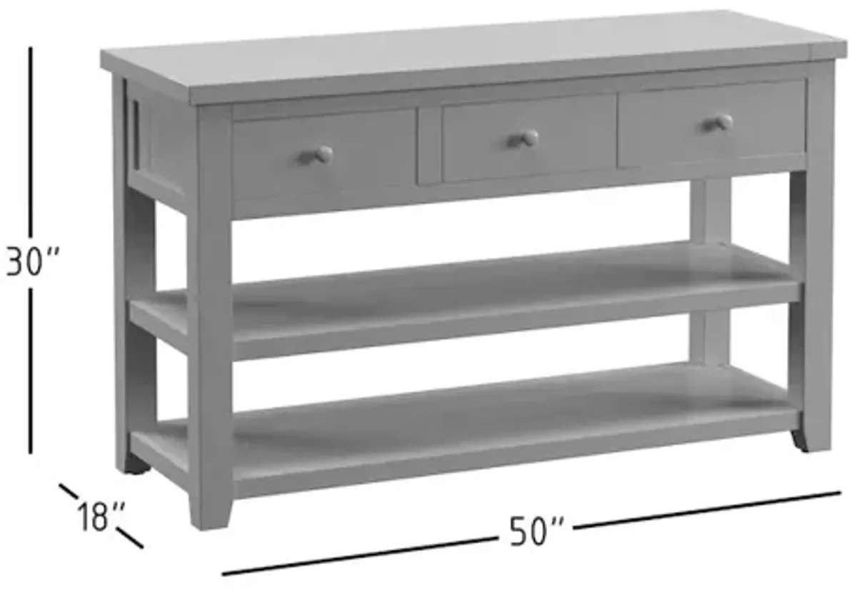 Jofran Madison County Rustic Reclaimed Solid Wood Farmhouse Sofa 50 Sofa Table