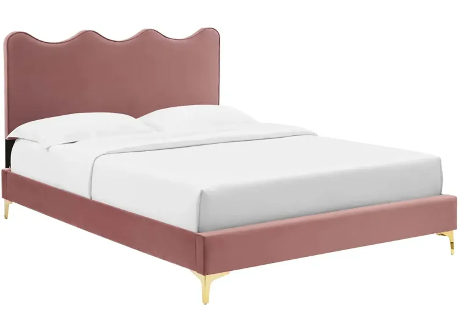 Modway - Current Performance Velvet Queen Platform Bed