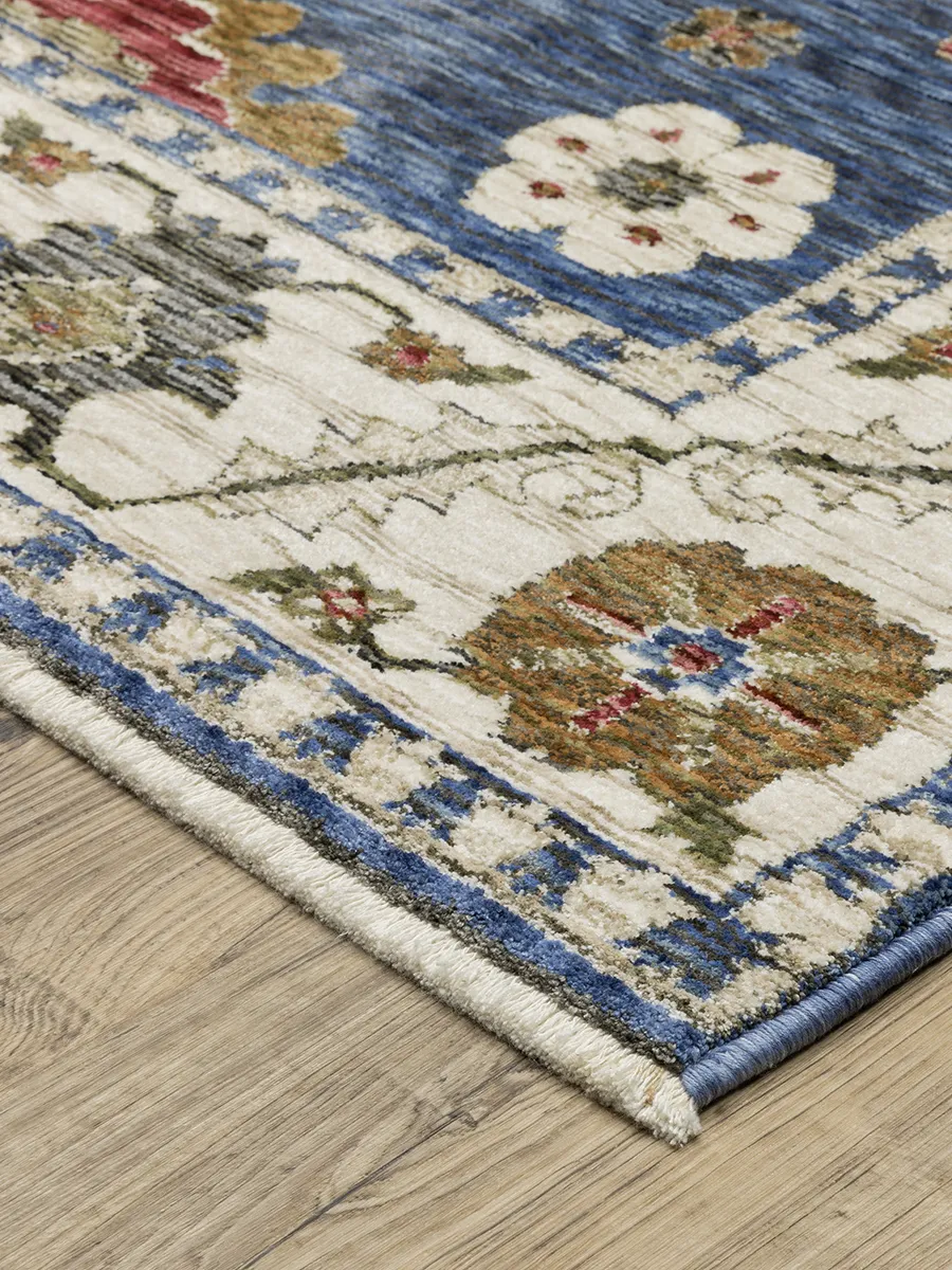 Hastings 5'3" x 7'6" Blue Rug