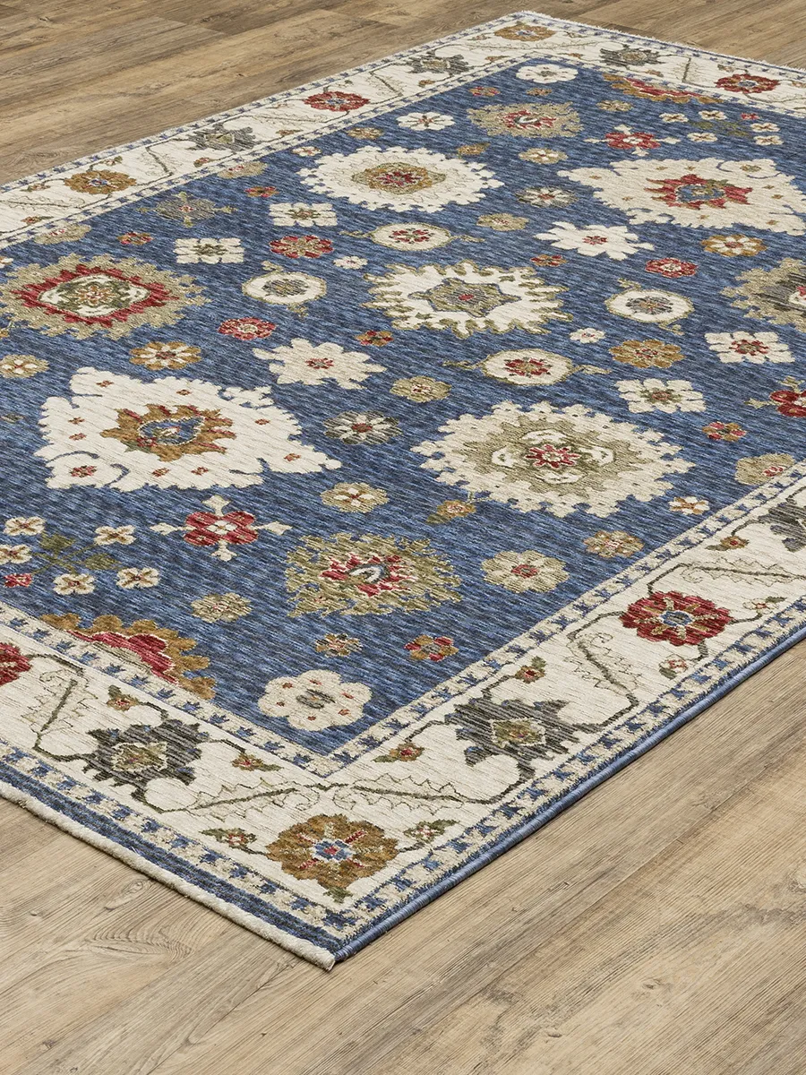 Hastings 5'3" x 7'6" Blue Rug