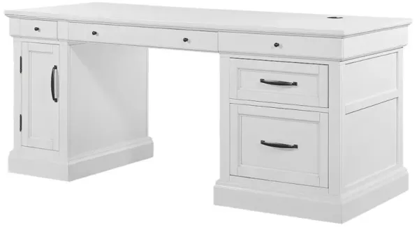 Parker House Furniture Parker House Shoreham - Effortless White Pedestal Desk