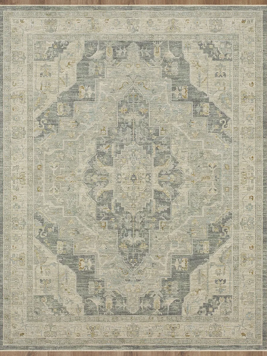 Adalia Kumra Dark gray 2' 7" X 7' 3" Rug