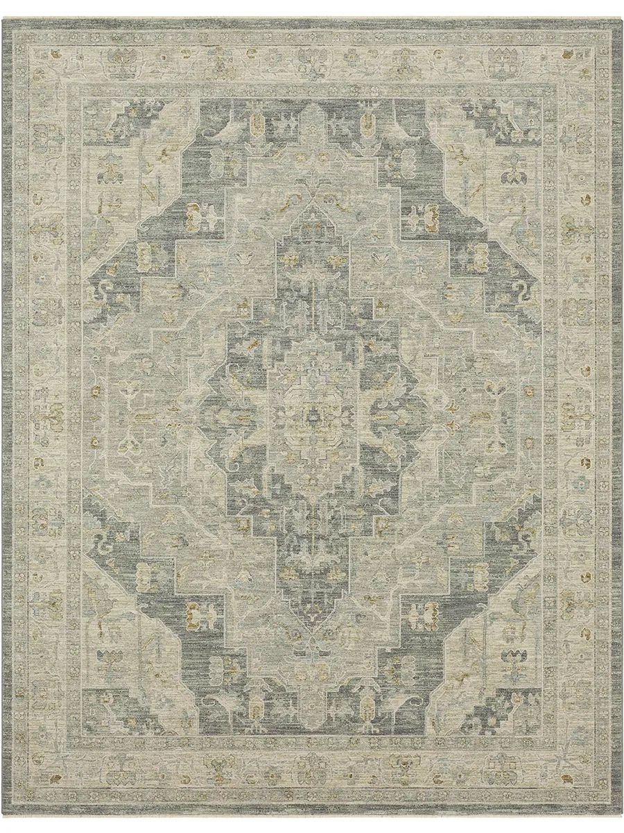 Adalia Kumra Dark gray 2' 7" X 7' 3" Rug