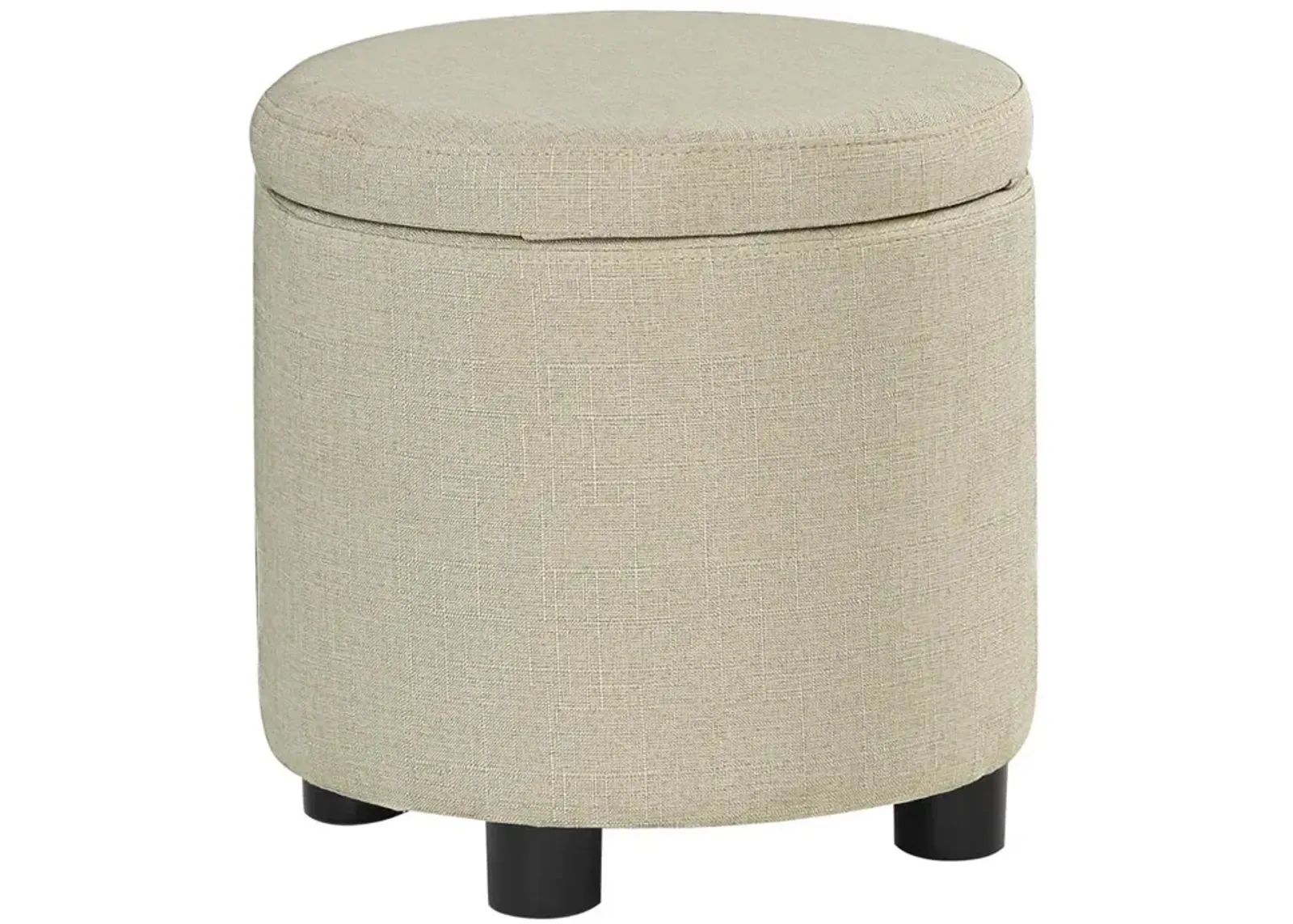 Convience Concept, Inc. Designs 4 Comfort Round Accent Storage Ottoman with Reversible Tray Lid