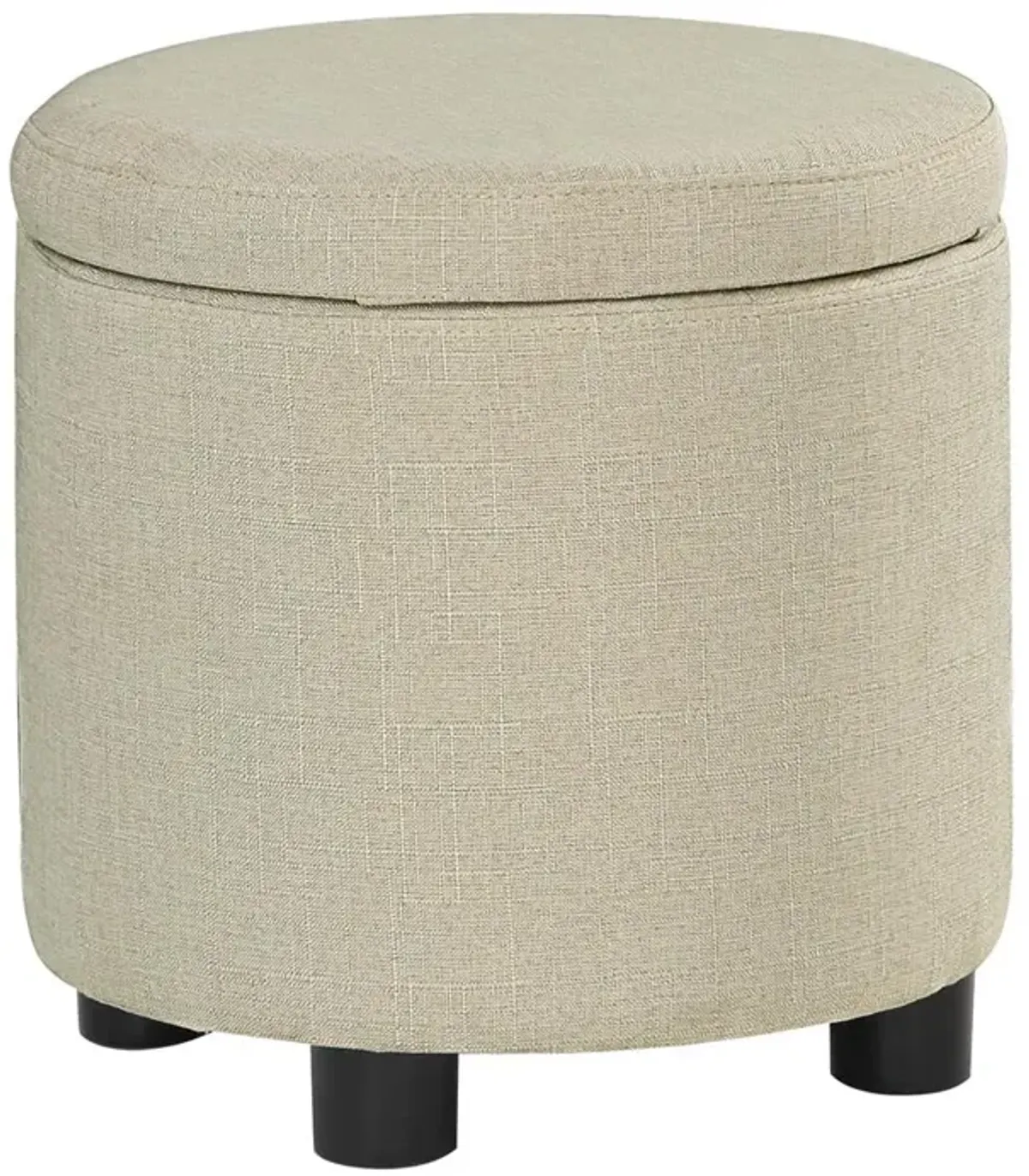 Convience Concept, Inc. Designs 4 Comfort Round Accent Storage Ottoman with Reversible Tray Lid