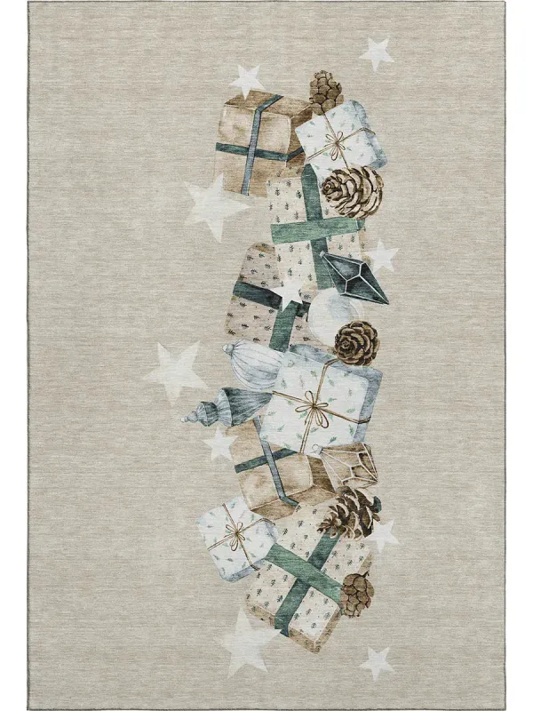 Merry & Bright MY27 Beige 30" x 46" Rug