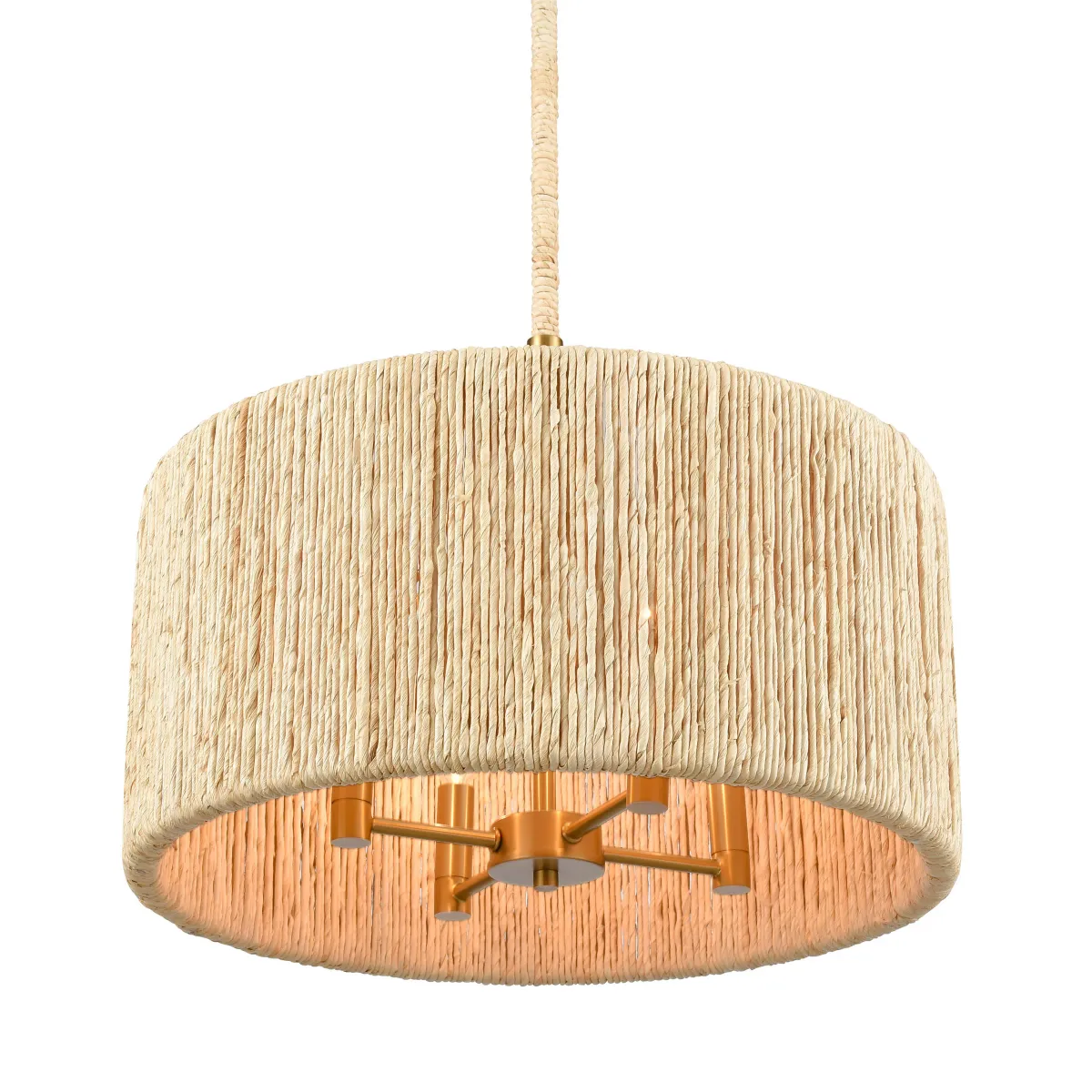 Abaca 18" Wide 4-Lt Chandelier