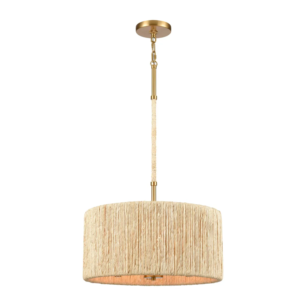 Abaca 18" Wide 4-Lt Chandelier