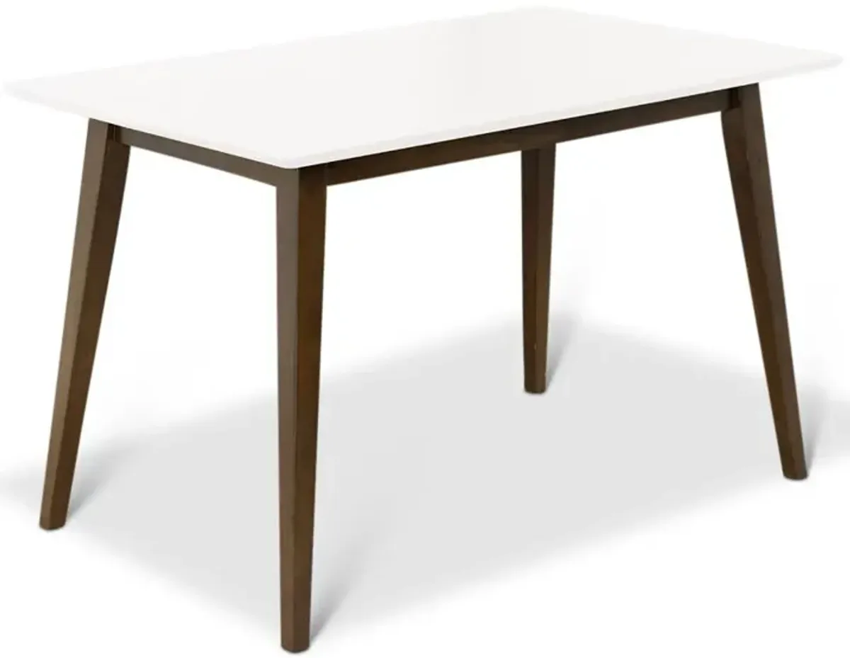 Ashcroft Furniture Co Levi Modern Style Solid Wood Rectangular Dining Kitchen Table