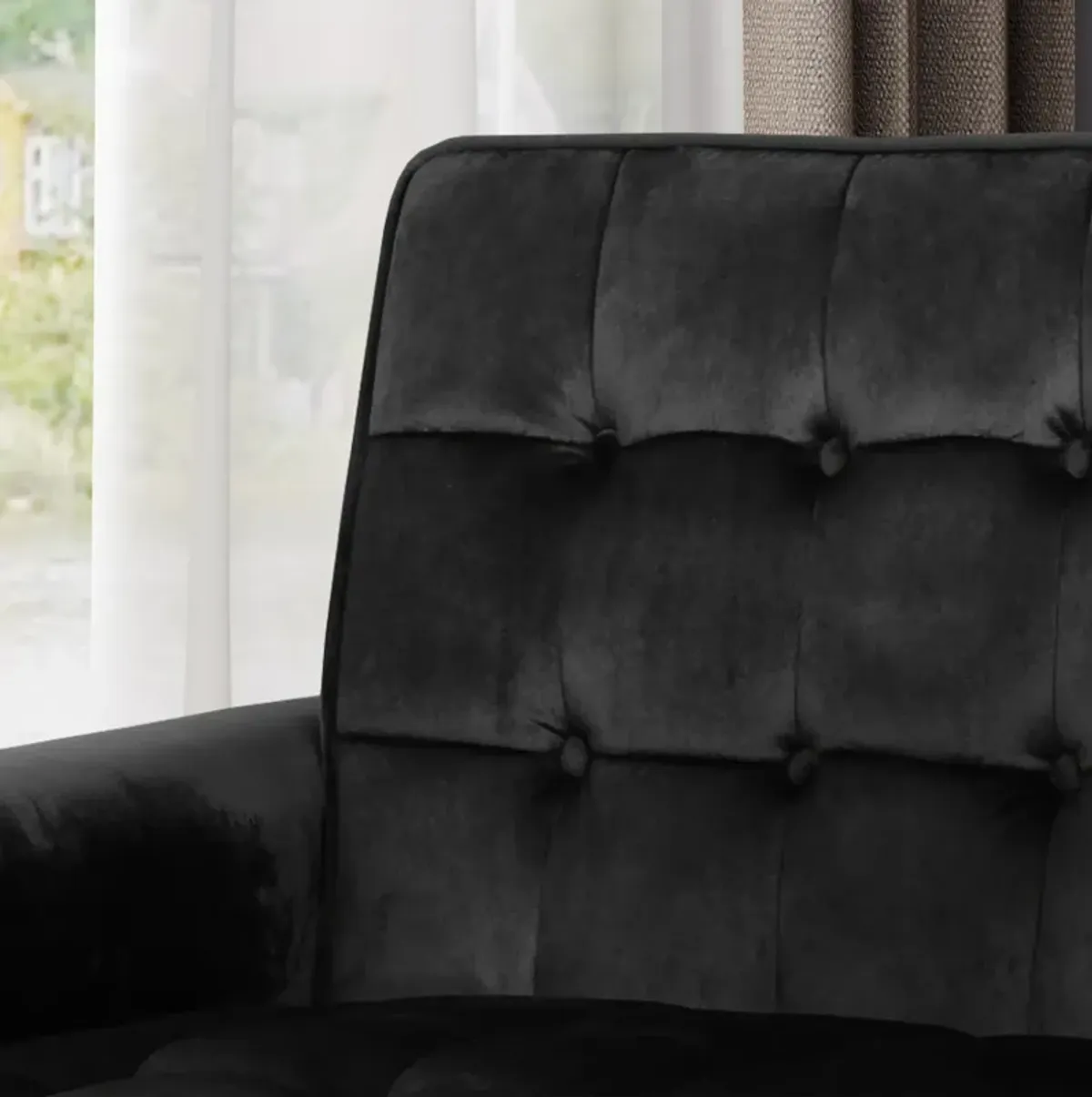 Merax Modern Arm Chair with Tufted Back