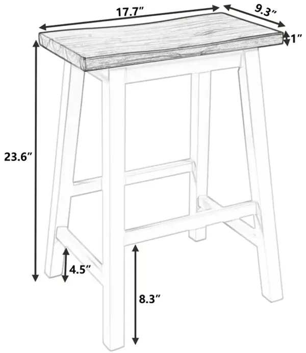 Streamdale Farmhouse Kitchen Dining Stools (2-Pack)