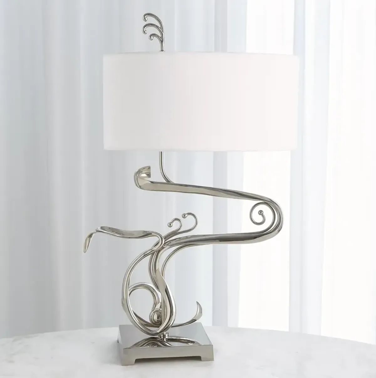 Fete Silver Table Lamp