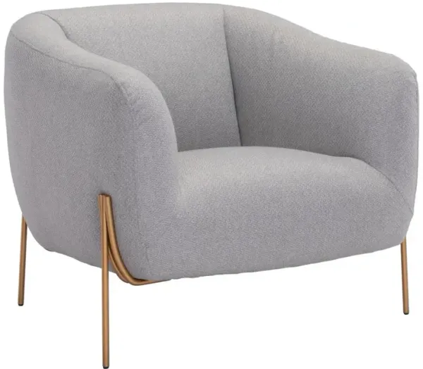 Belen Kox Micaela Arm Chair, Gray & Gold, Belen Kox