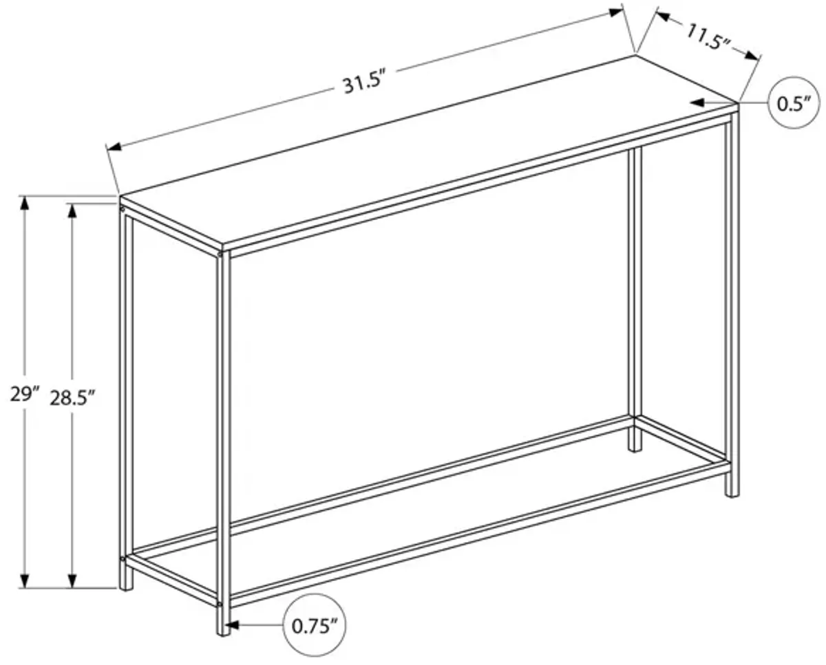 Monarch Specialties - Accent Table, Console, Entryway, Narrow, Sofa, Living Room, Bedroom, Contemporary, Modern