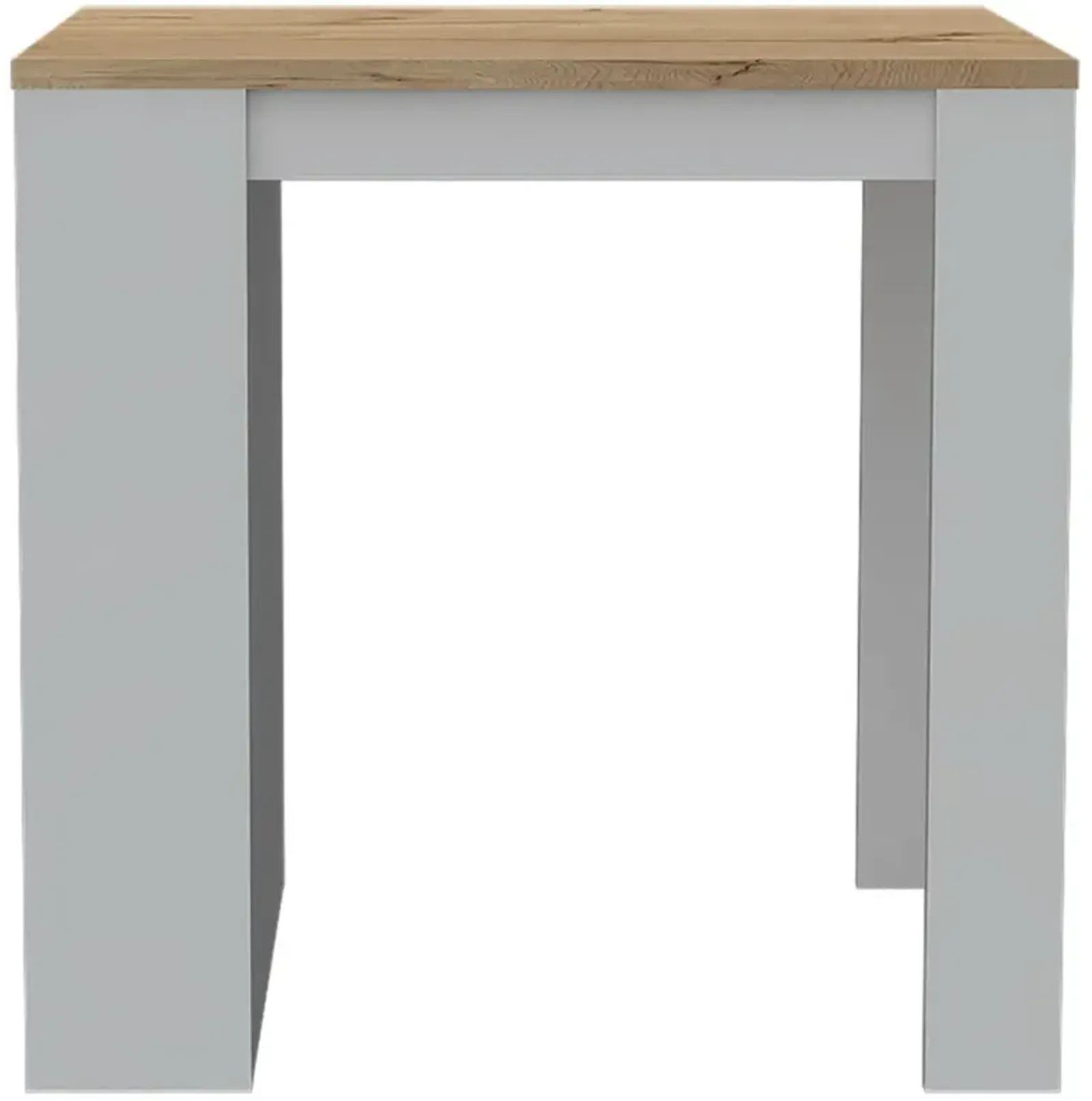 Kitchen Counter Dining Table Toledo, Kitchen, White / Light Oak