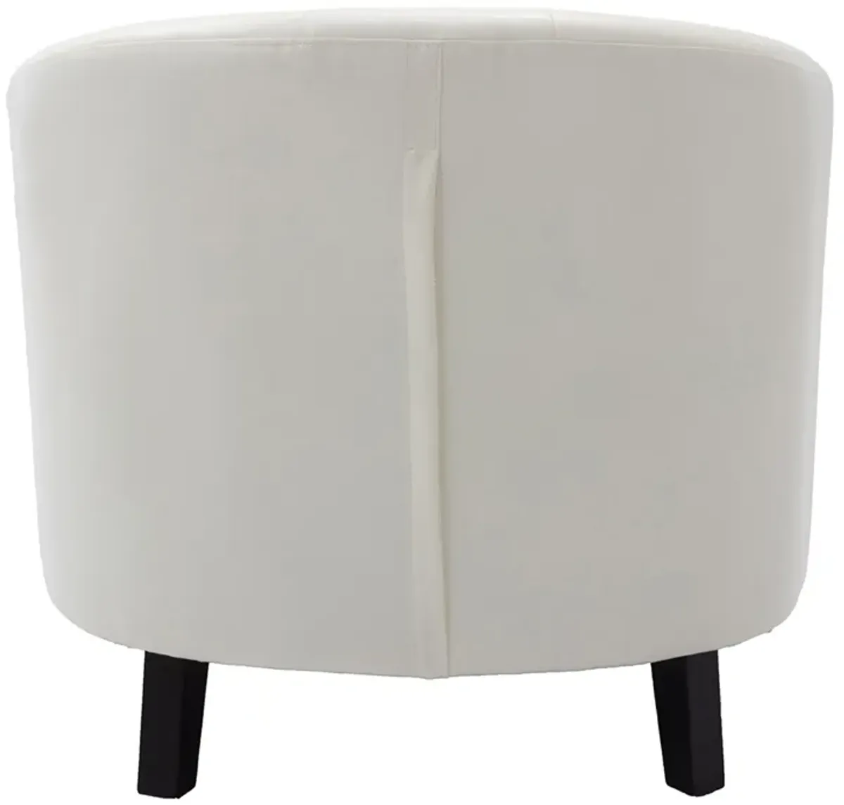 Merax PU Leather Tufted Barrel Chair Accent Chair