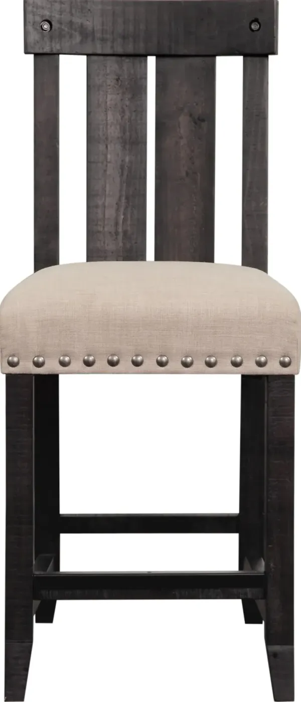 Yosemite Solid Wood Kitchen Counter Stool in Cafe - Set of 2