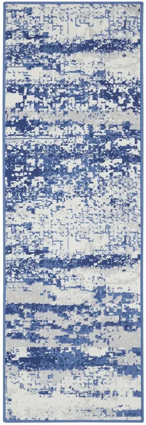 Whimsicle WHS06 Ivory/Navy 2' x 6' Rug
