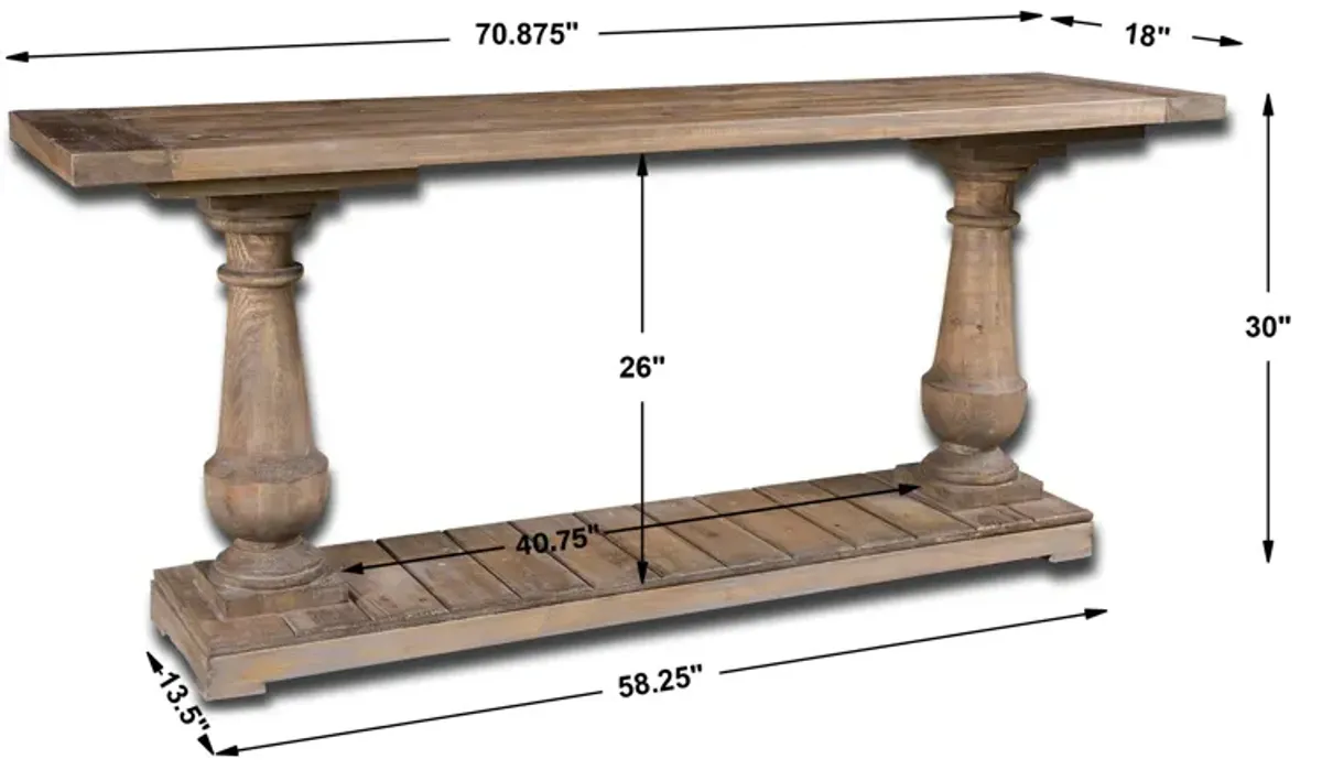 Stratford Rustic Console