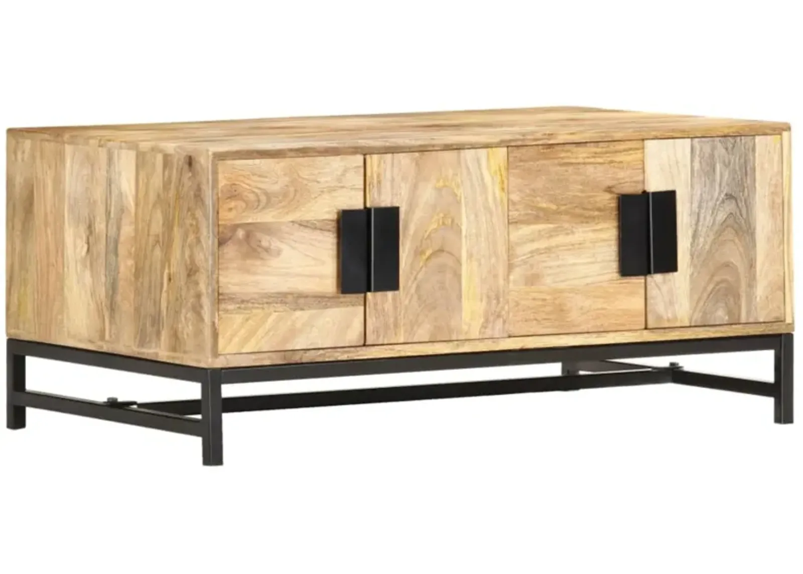 vidaXL Coffee Table 35.4"x21.7"x15.7" Solid Mango Wood